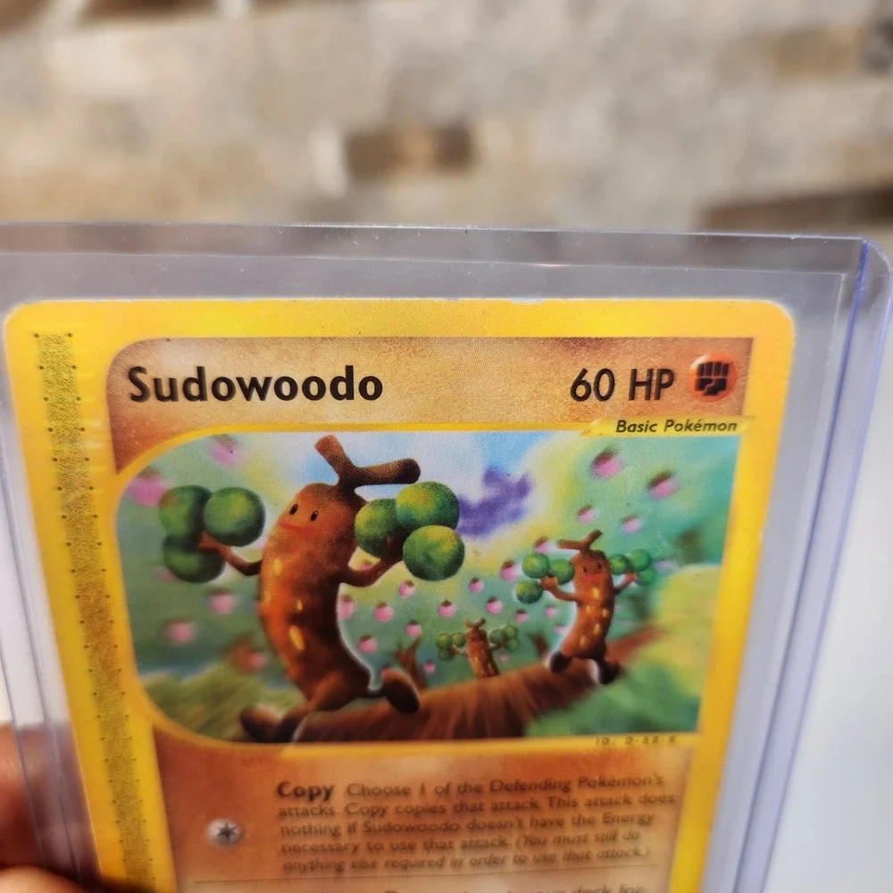 Pokemon Sudowoodo 36/147 Aquapolis Rare e-Reader Card 2002 WOTC Fighting Type